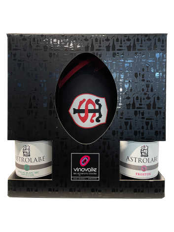 coffret vin et ballon stade toulousain